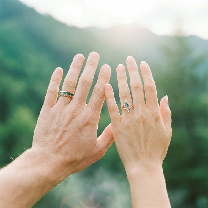 Pouvez-vous vous doucher avec une bague en agate mousse ?
