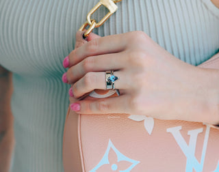 Kite Alexandrite Couples Ring Set