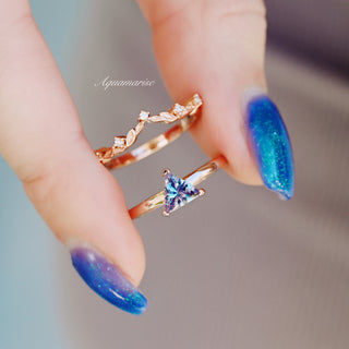 Filigree Leaf Diamond Wedding Band in 14K Solid Rose Gold