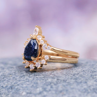 Starry Night Ring Set in 14K Yellow Gold Vermeil