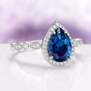 Luxe Natural London Blue Topaz Ring in Sterling Silver