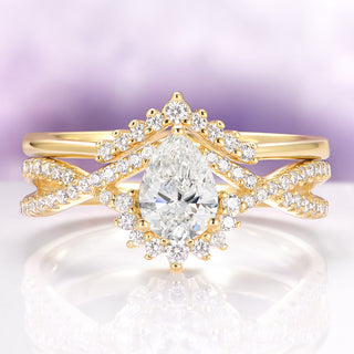 Alice Lab-Grown Diamond Engagement Ring Set in 14K Solid Yellow Gold (IGI Certified)