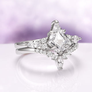 Skye Kite® Lab-Grown Diamond Engagement Ring Set in 14K White Gold (IGI Certified)