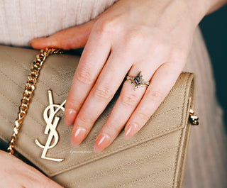 Skye Kite® Herkimer Diamond Ring Set in 14K Yellow Gold Vermeil