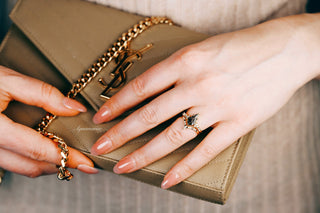 Skye Kite® Herkimer Diamond Ring Set in 14K Yellow Gold Vermeil