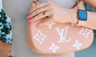 Minimalist Kite Cut Green Moss Agate Ring in 14K Rose Gold Vermeil