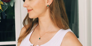 Skye Kite® Emerald Necklace in 14K Rose Gold Vermeil