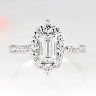 Lana Moissanite Engagement Ring in 14K White Gold