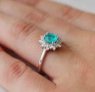 Avery Paraiba Tourmaline Ring in Sterling Silver