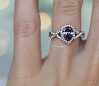Flair Alexandrite Ring- Sterling Silver