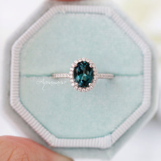 Iris Natural London Blue Topaz Ring in Sterling Silver
