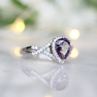 Flair Alexandrite Ring- Sterling Silver