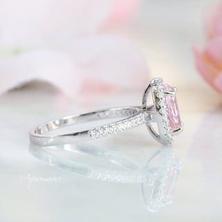 Iris Oval Pink Tourmaline Ring- Sterling Silver