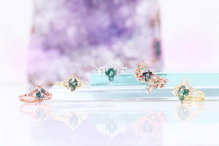 Bagues en agate mousse : Or vs Argent, Comparaison complète