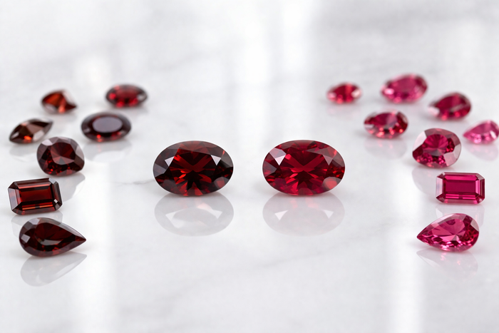 Grenat ou rubis : une comparaison honnête pour les bagues de fiançailles