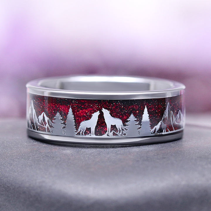 Red Garnet Couples Ring (Vampire Inspired)