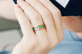 Skye Kite® Moss Agate Couples Ring Set