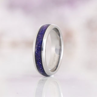 Starry Night Wedding Band in Tungsten Carbide (6mm)