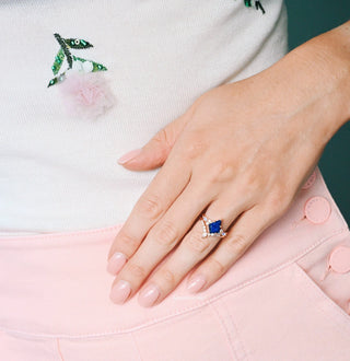 Skye Kite® Blue Lapis Lazuli & Moonstone Couples Ring Set