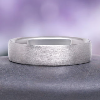 6mm sterling silver wedding band