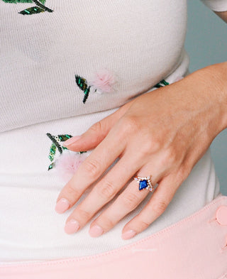 Skye Kite® Blue Lapis Lazuli & Moonstone Couples Ring Set