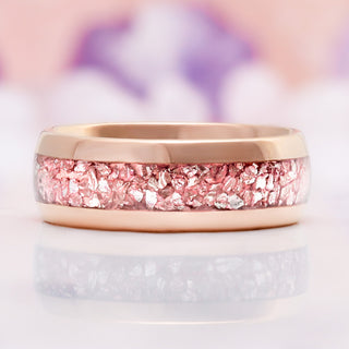 Celtic Hexagon Morganite Couples Ring Set