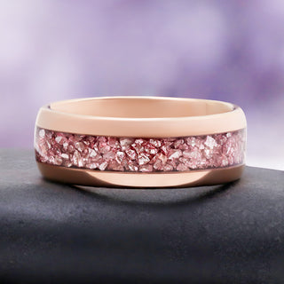 Celtic Hexagon Morganite Couples Ring Set