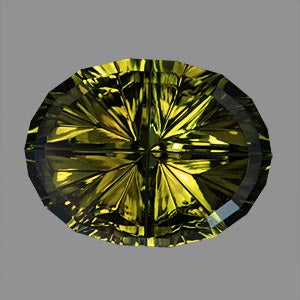 4.63-Carat Yellow Green Tourmaline Starbrite Cut By John Dyer