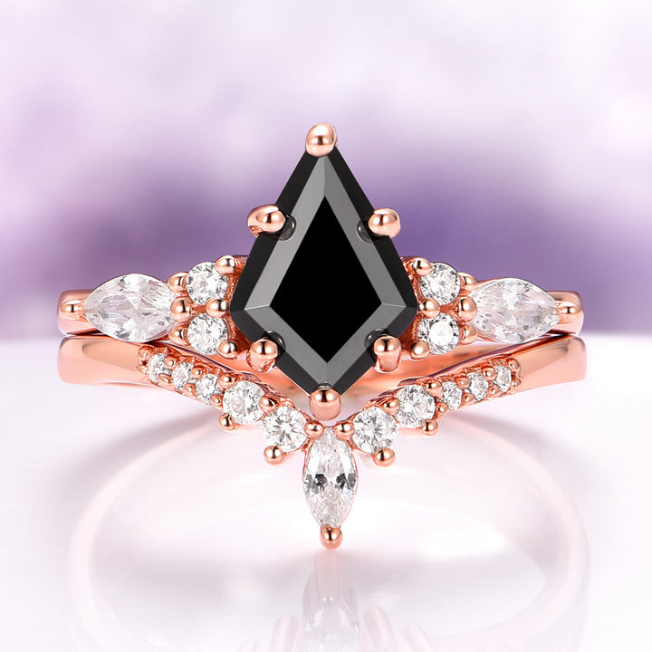 Skye Kite®  Black Onyx Ring Set in 14K Rose Gold Vermeil