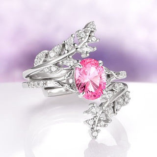 Marquise Diamond Leaf Ring Guard in 14K White Gold