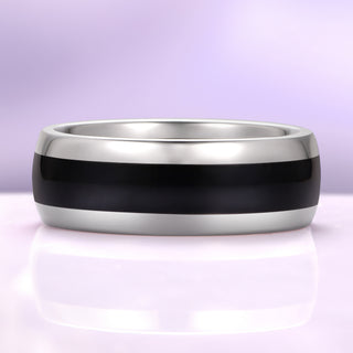Celtic Black Onyx Couples Ring Set