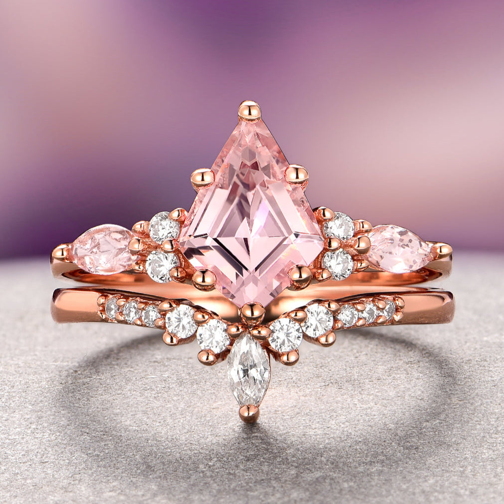 Skye Kite® Morganite Ring Set in 14K Rose Gold Vermeil