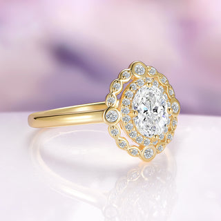 Valentina Lab-Grown Diamond Engagement Ring in Solid 14K Yellow Gold (IGI Certified)