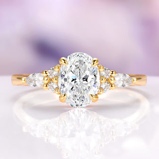 Estée Lab-Grown Diamond Engagement Ring in Solid 14K Yellow Gold (IGI Certified)