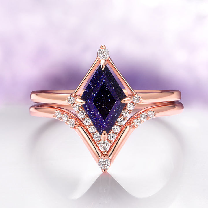 Starry Night Couples Ring