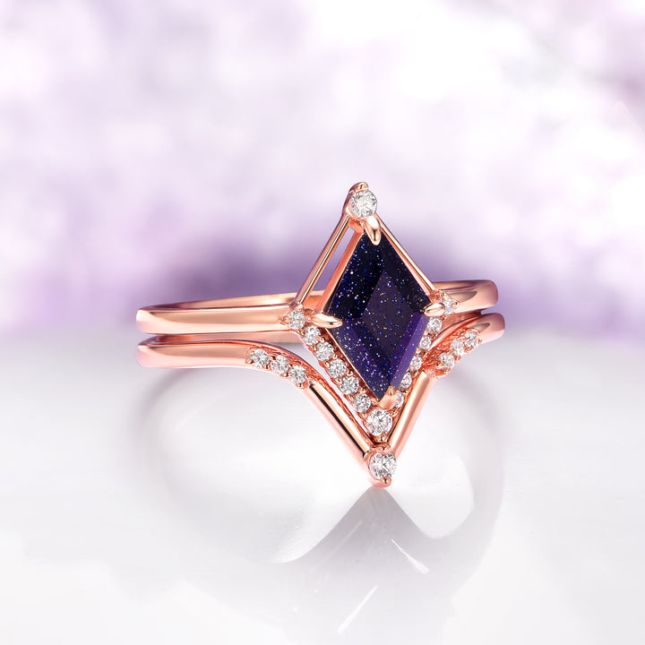 Starry Night Couples Ring