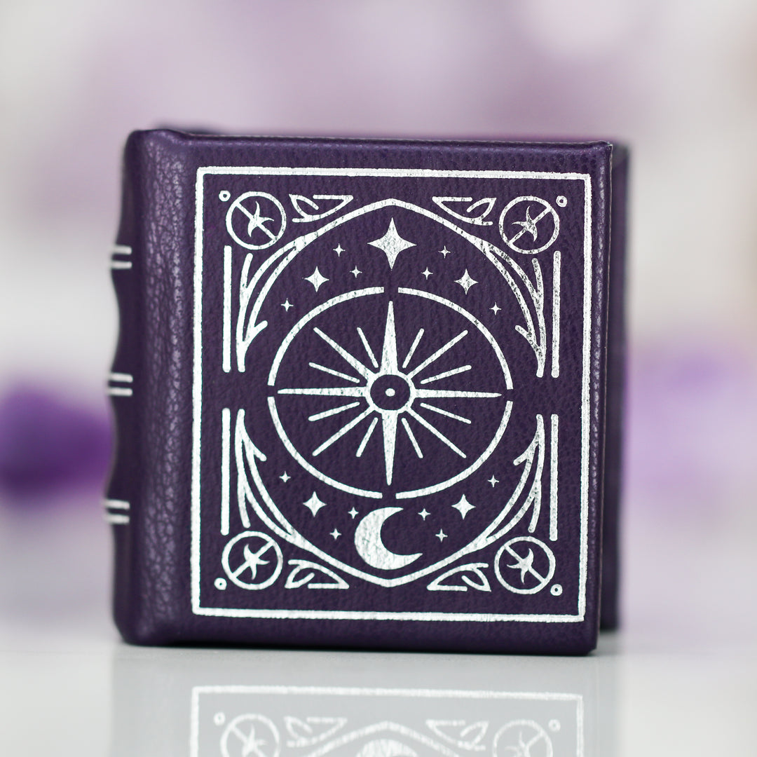 Night Court Handmade Leather Book Ring Box (fits a ring up to a size 8)