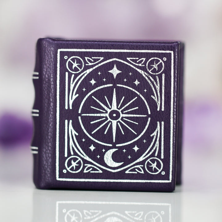 Night Court Handmade Leather Book Ring Box (fits a ring up to a size 8)