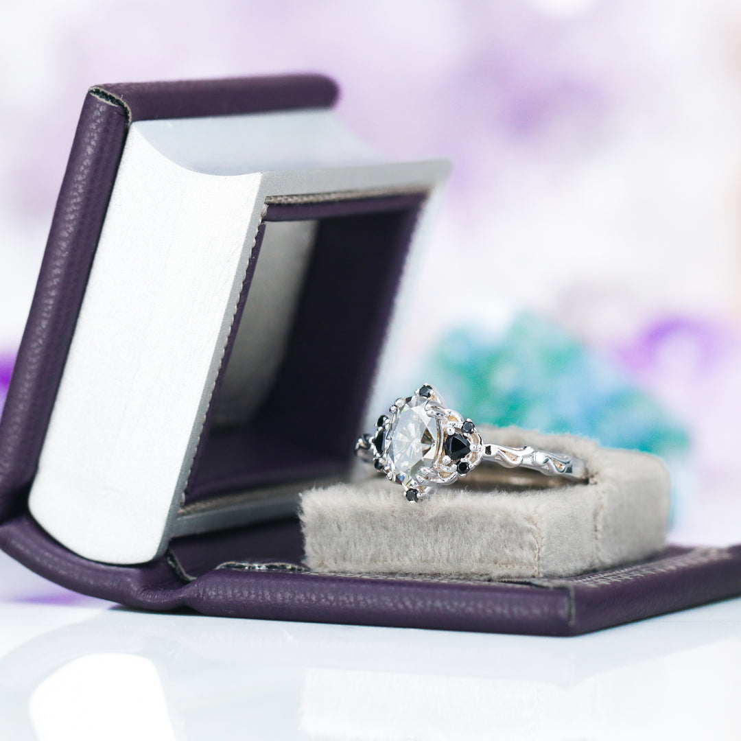 Night Court Handmade Leather Book Ring Box (fits a ring up to a size 8)