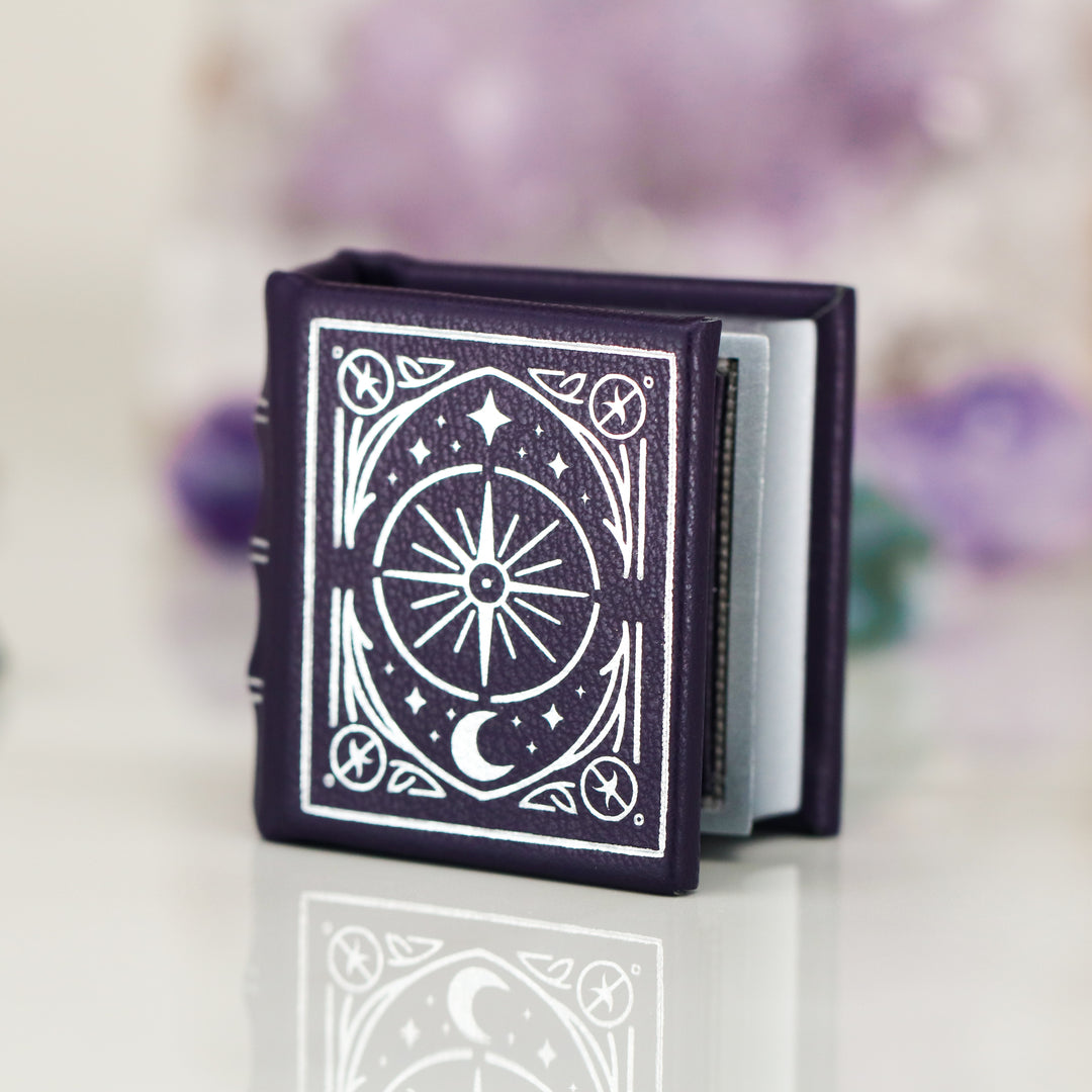 Night Court Handmade Leather Book Ring Box (fits a ring up to a size 8)
