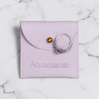Suede Jewelry Pouch – Lilac Ring Storage & Travel Pouch