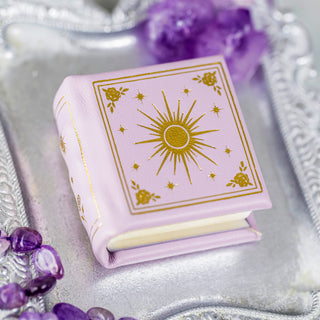 Dawn Court Leather Book Ring Box - Rose Glow Edition (Small)