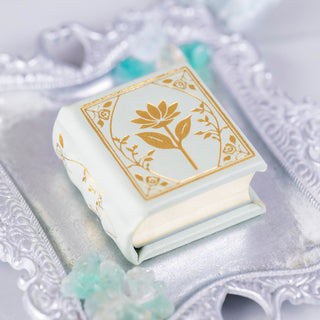 Spring Court Handmade Leather Book Ring Box- Bloomlight Green Edition (Small)
