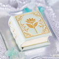 Spring Court Handmade Leather Book Ring Box- Bloomlight Green Edition (Small)