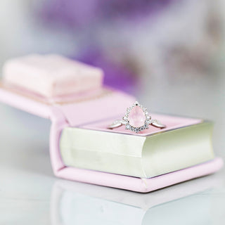 Briar Rose Quartz & Pearl Ring Set in Sterling Silver