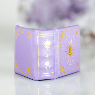 Dawn Court Leather Book Ring Box - Amethyst Light Edition (Small)