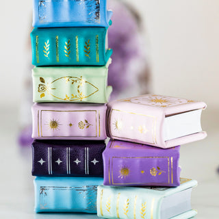 Dawn Court Leather Book Ring Box - Rose Glow Edition (Small)