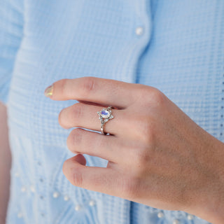 Maeve Moonstone Couples Ring Set