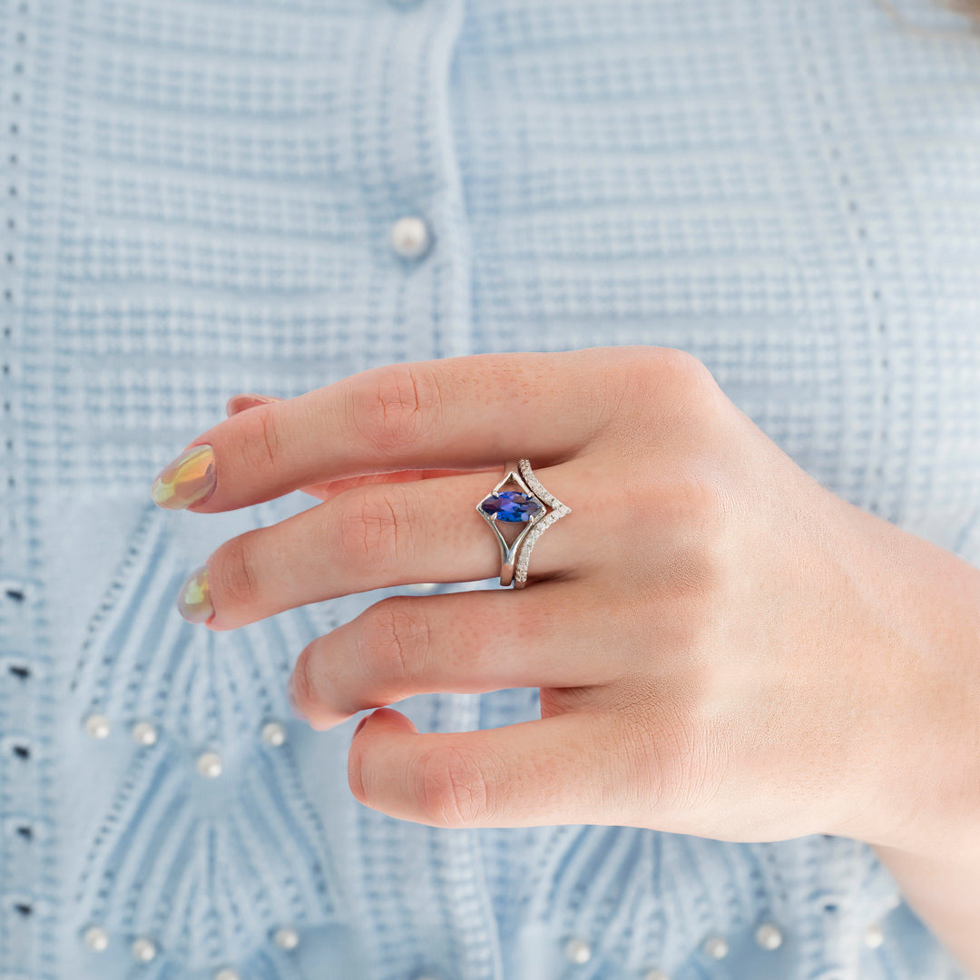Orion Nebula™ & Tanzanite Couples Ring