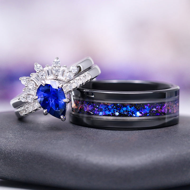 Orion Nebula™ Wedding Band- 8MM Black Tungsten